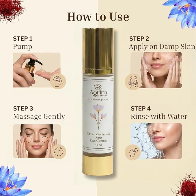 Siddha Kumkumadi Rasa Face Cleanser (50 ml)